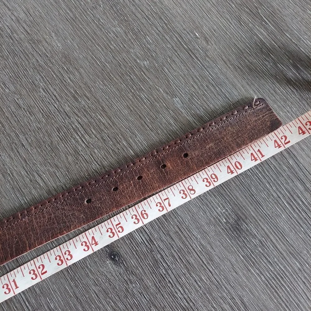 Fossil Men's Brown Leather Belt Size 36